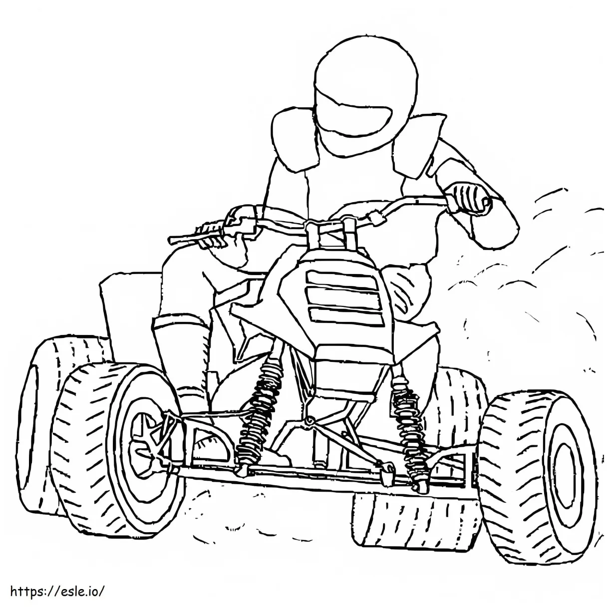 Off road atv coloring page