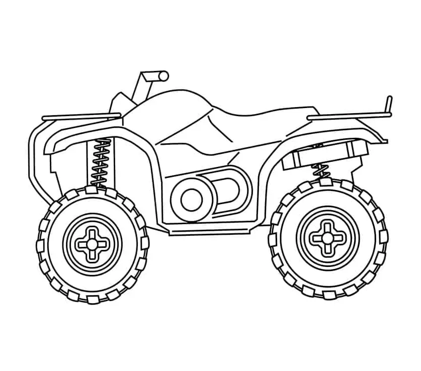 Atv off-road vehicle coloring page download, print or color online