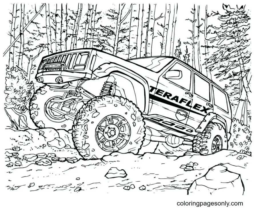 Off road coloring pages coloring home