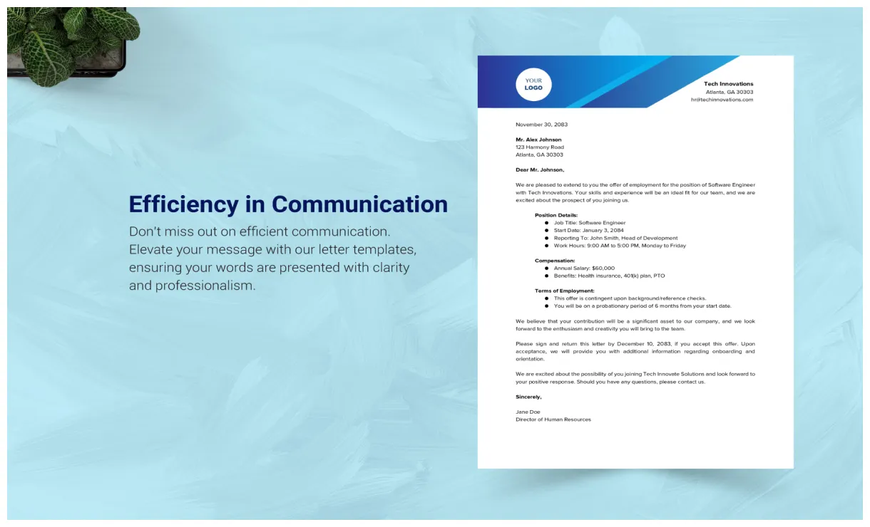 Download in word, google docs, pdf template