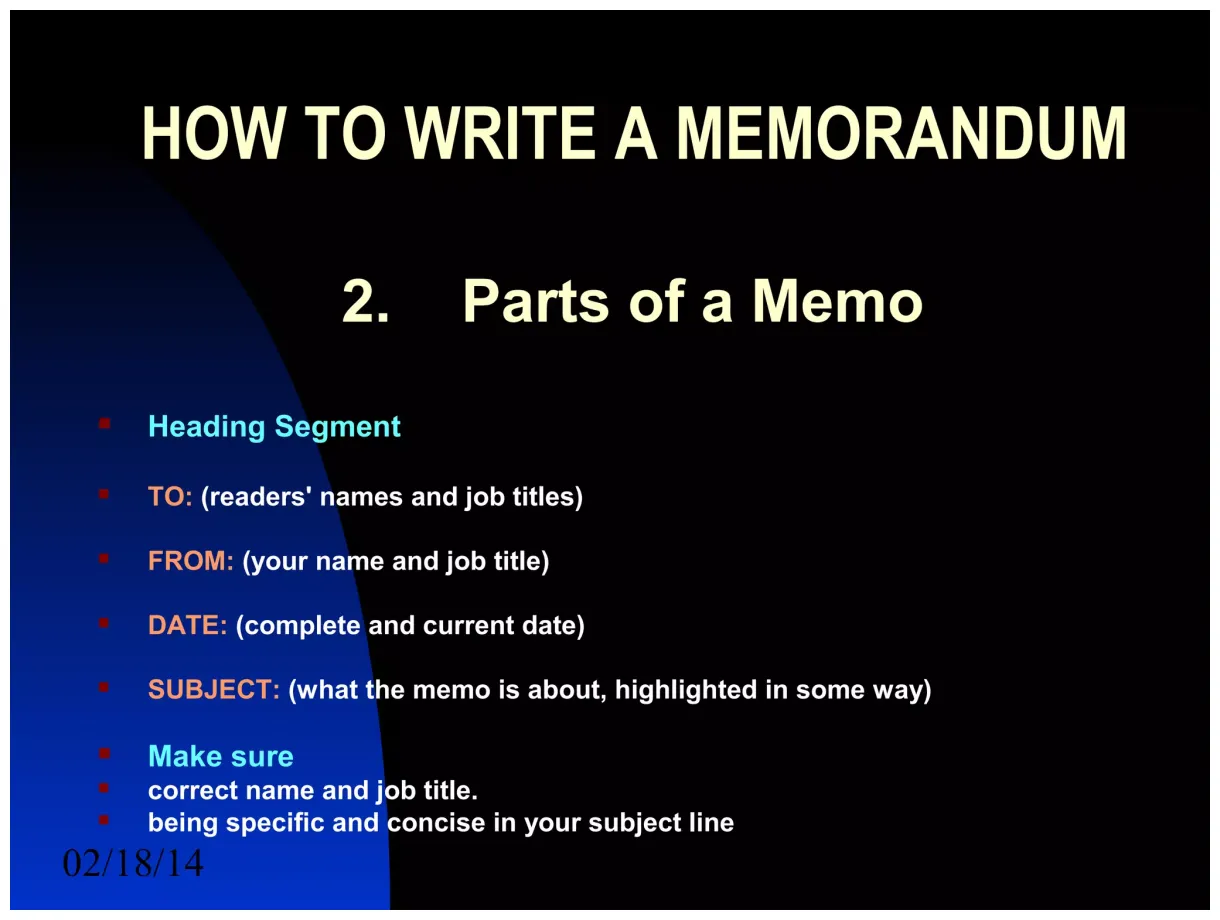 Inter office memorandum and informal (short) report | PPT