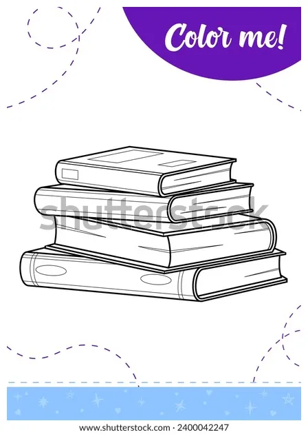 Coloring page kids book stacka printable stock vector