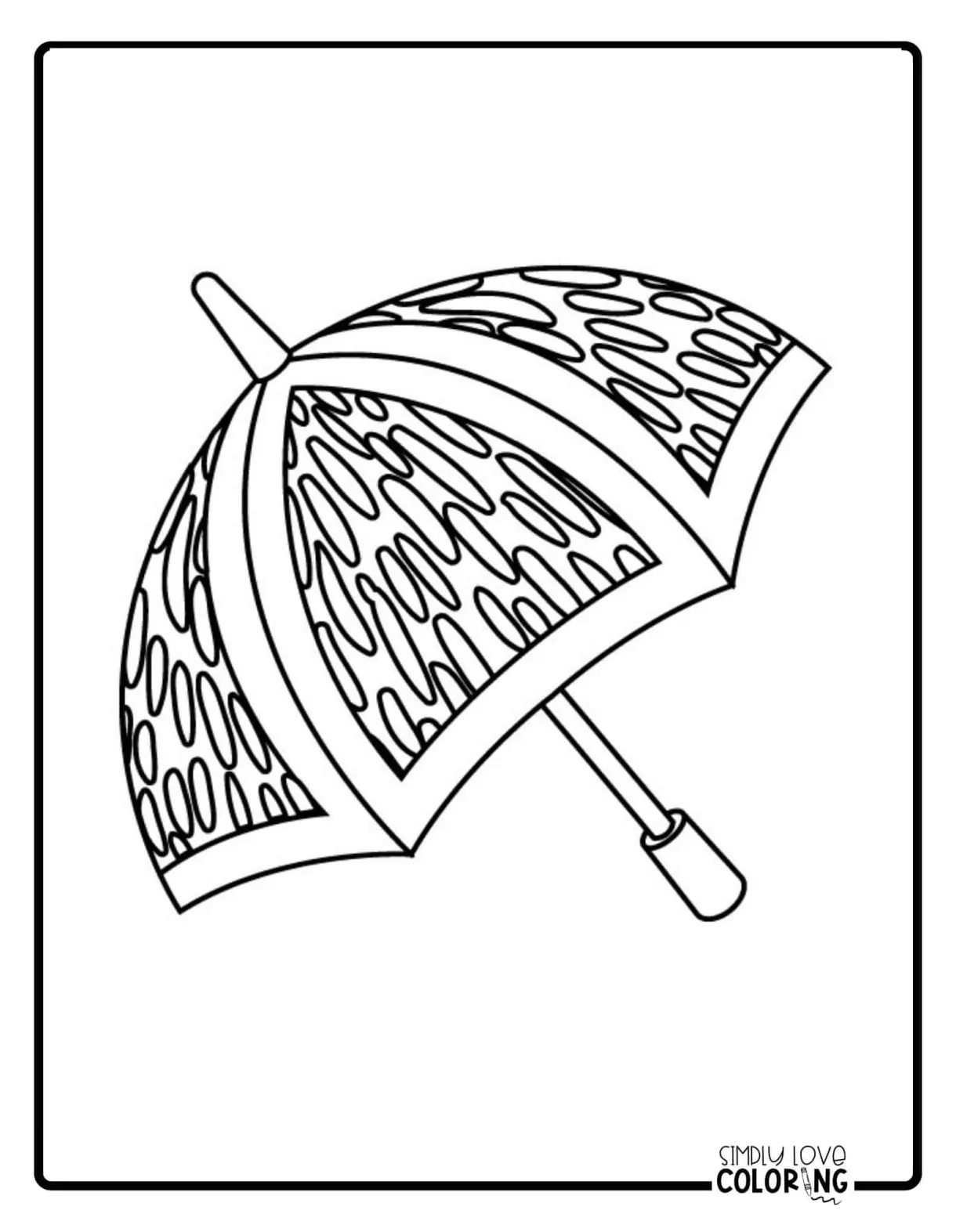 Free Umbrella Coloring Pages - Simply Love Coloring