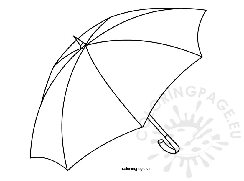 Umbrella open kids coloring pages to print coloring page printable coloring page