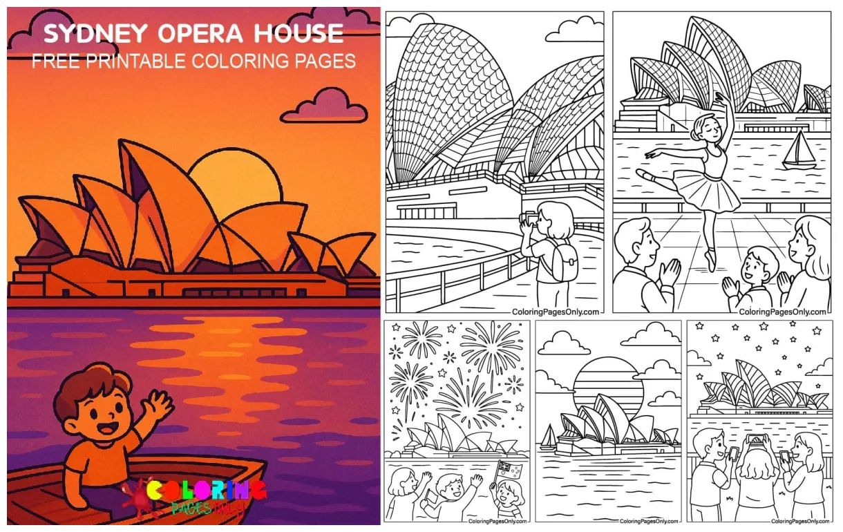 30+ sydney s free printable pdf & online printable coloring page