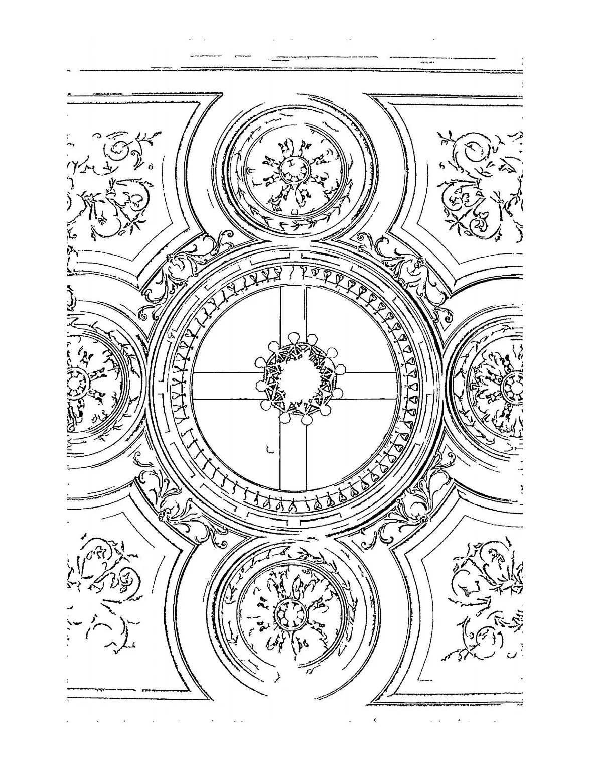 Central city opera house ceiling coloring page by central city opera