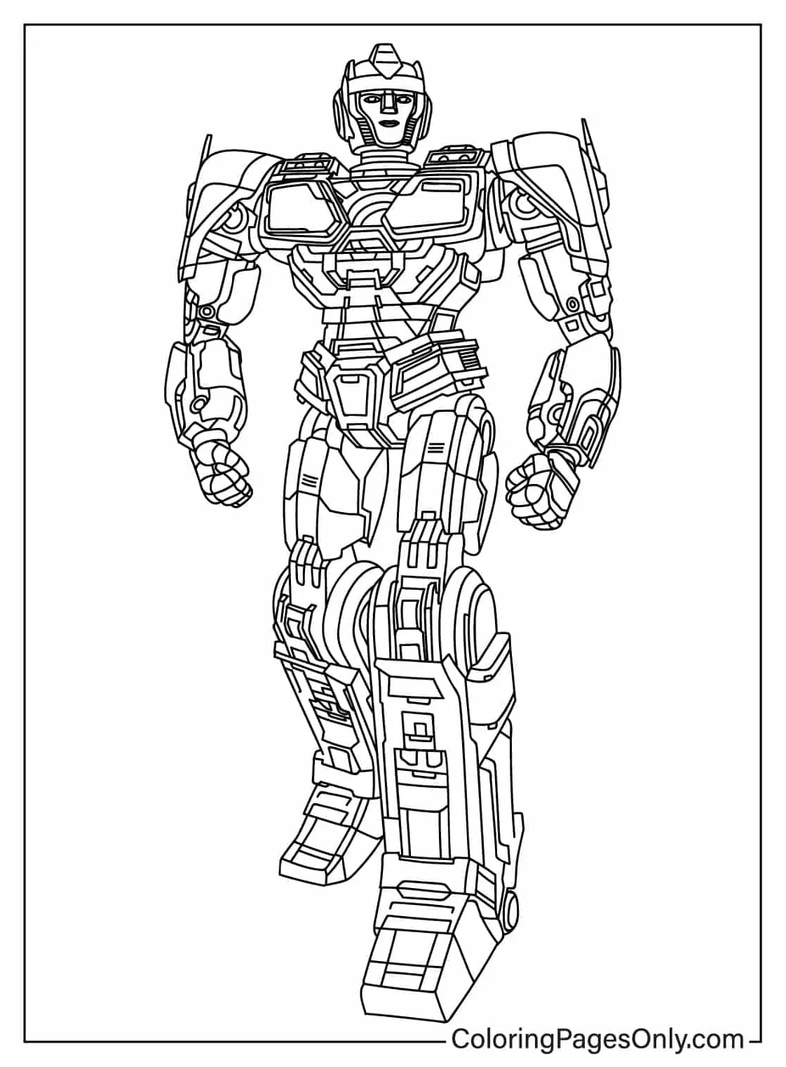Optimus prime free printable coloring pages