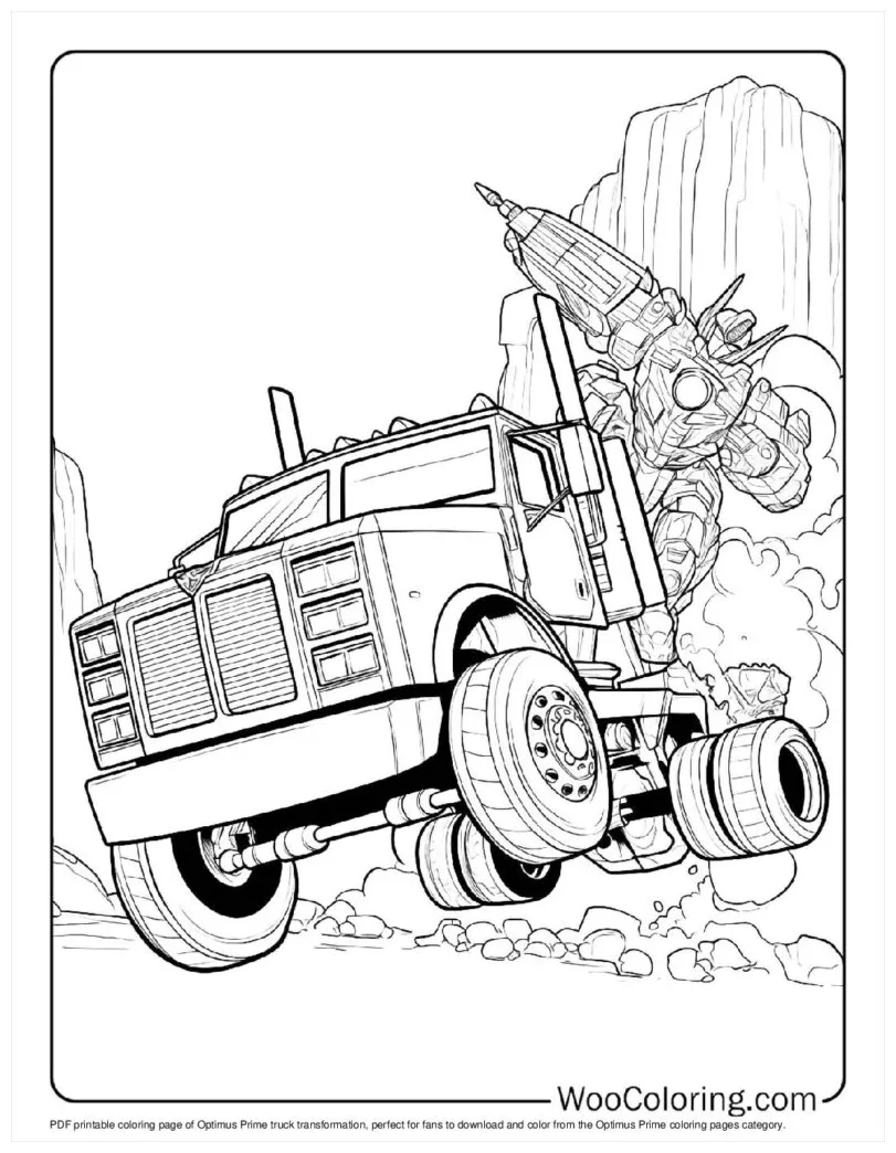 Optimus prime coloring pages free printable optimus prime transformers