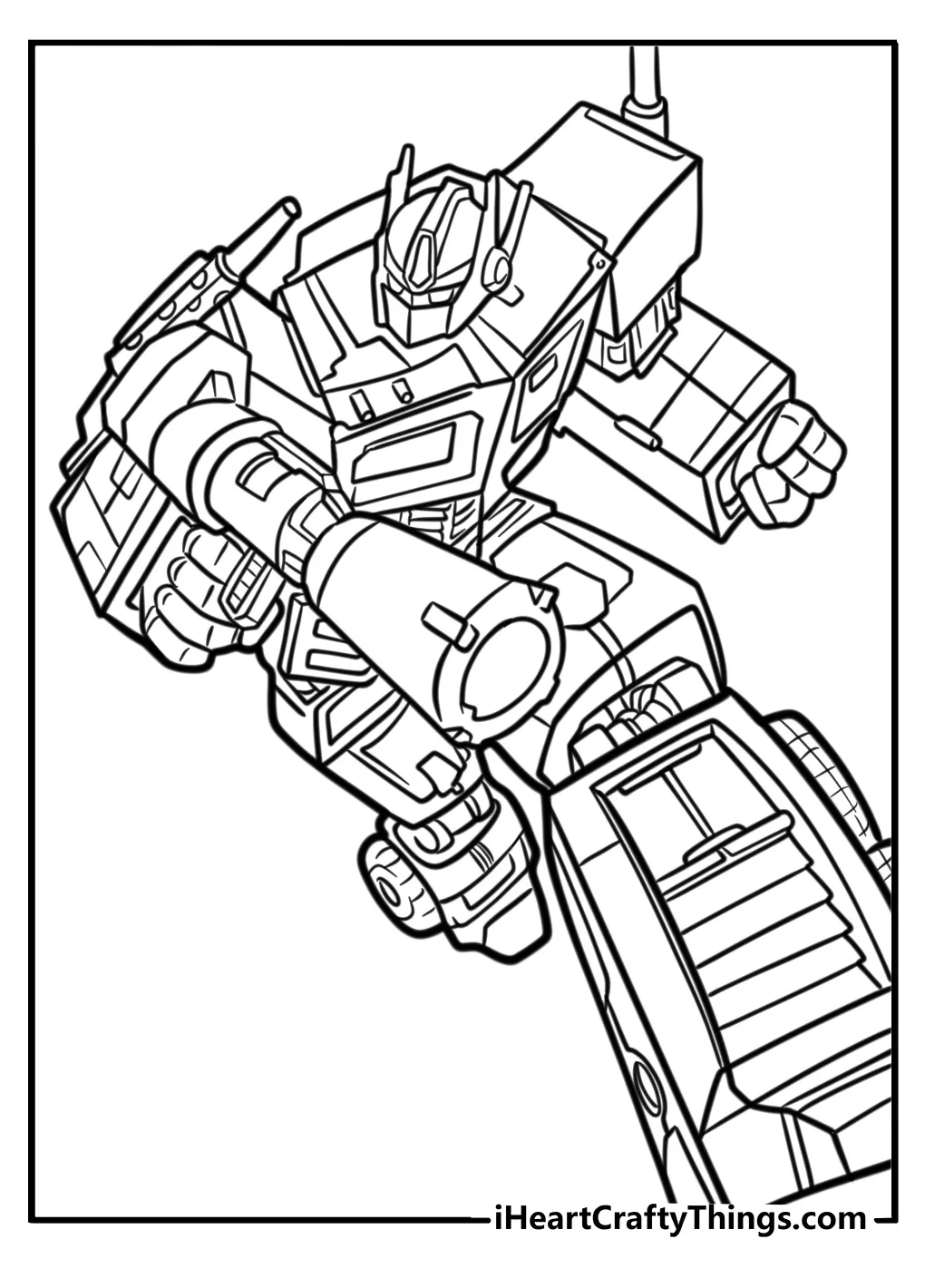Optimus prime coloring pages [2025]