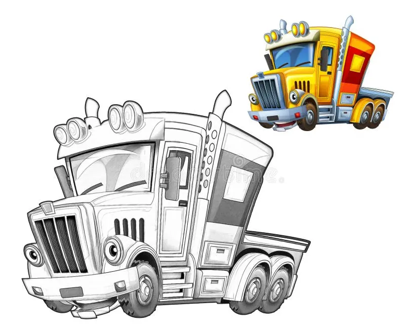 Optimus prime truck coloring page