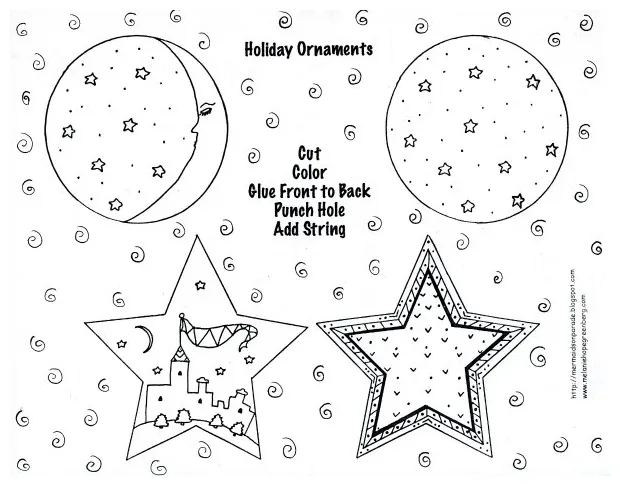 Ornament coloring page