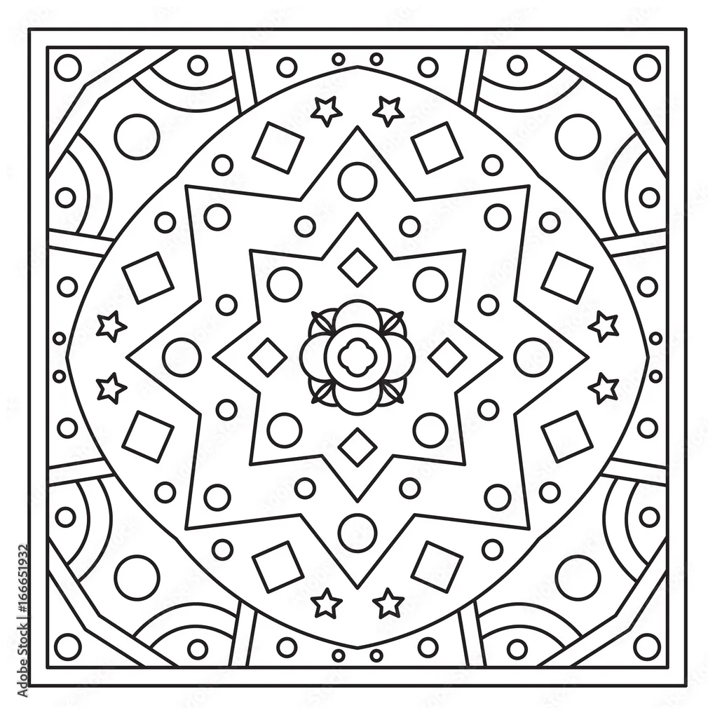 Ornament. coloring page. vector illustration. stock vector adobe stock