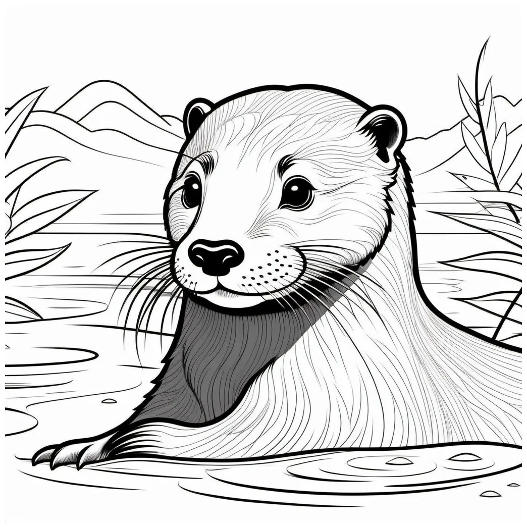 Stable diffusion online printable coloring page