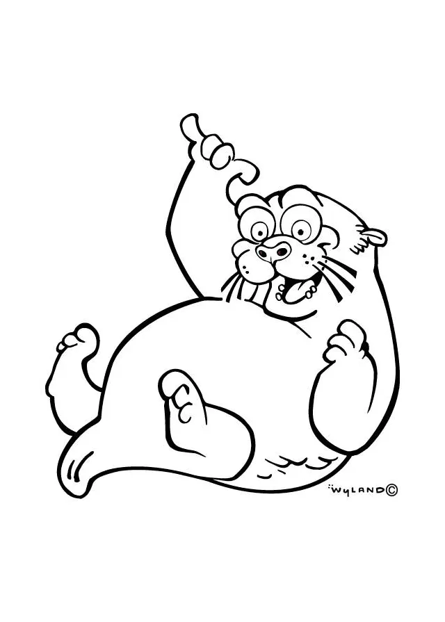 Coloring page otter free printable coloring pages img 9010