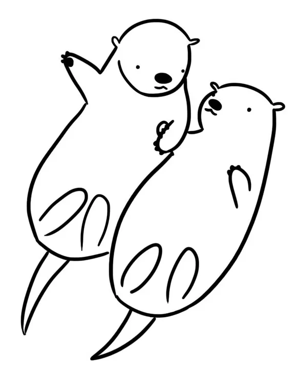 Holding Hands Coloring Pages at GetColorings.com | Free printable
