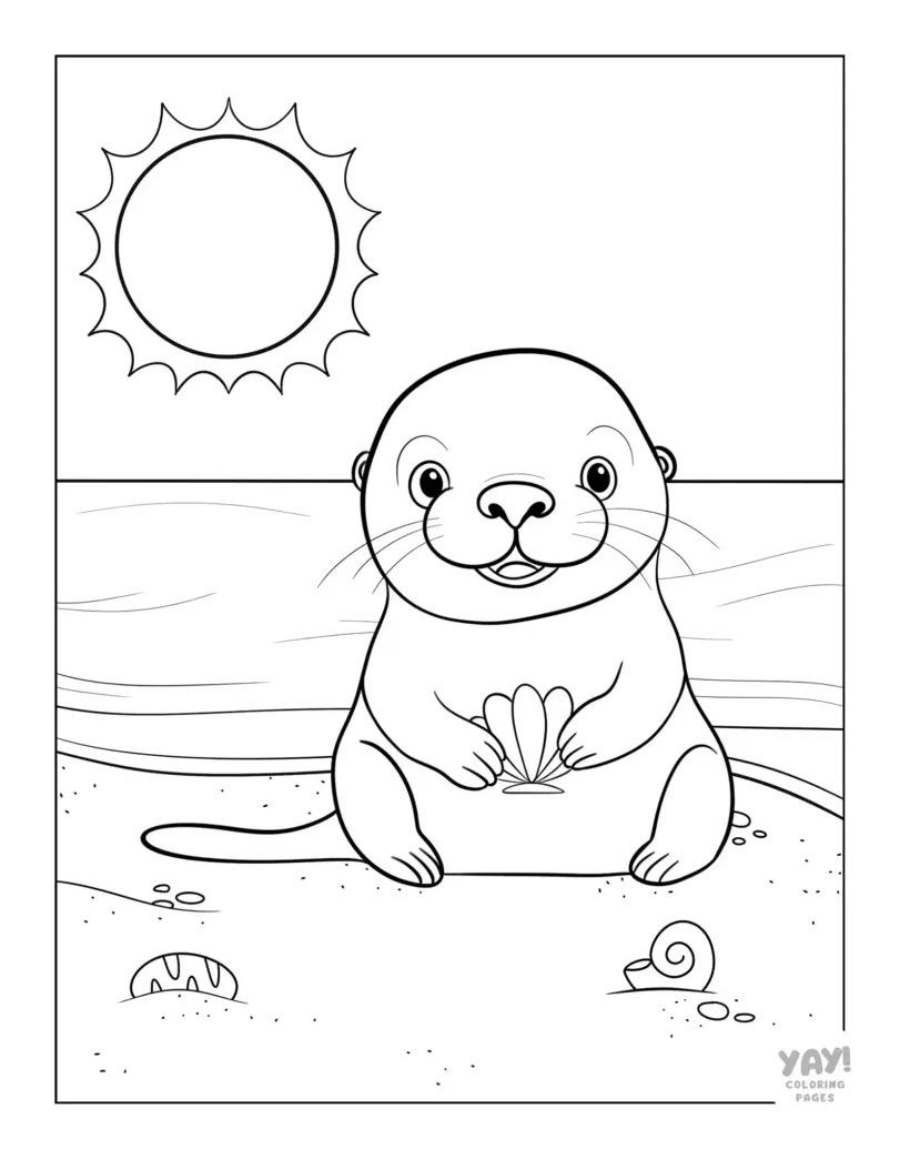 Otter Coloring Pages (Free Printables)