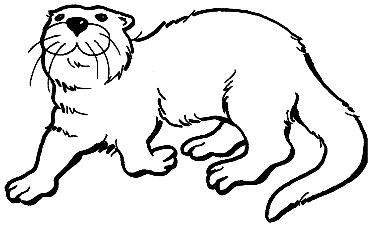 Free Otter Coloring Pages