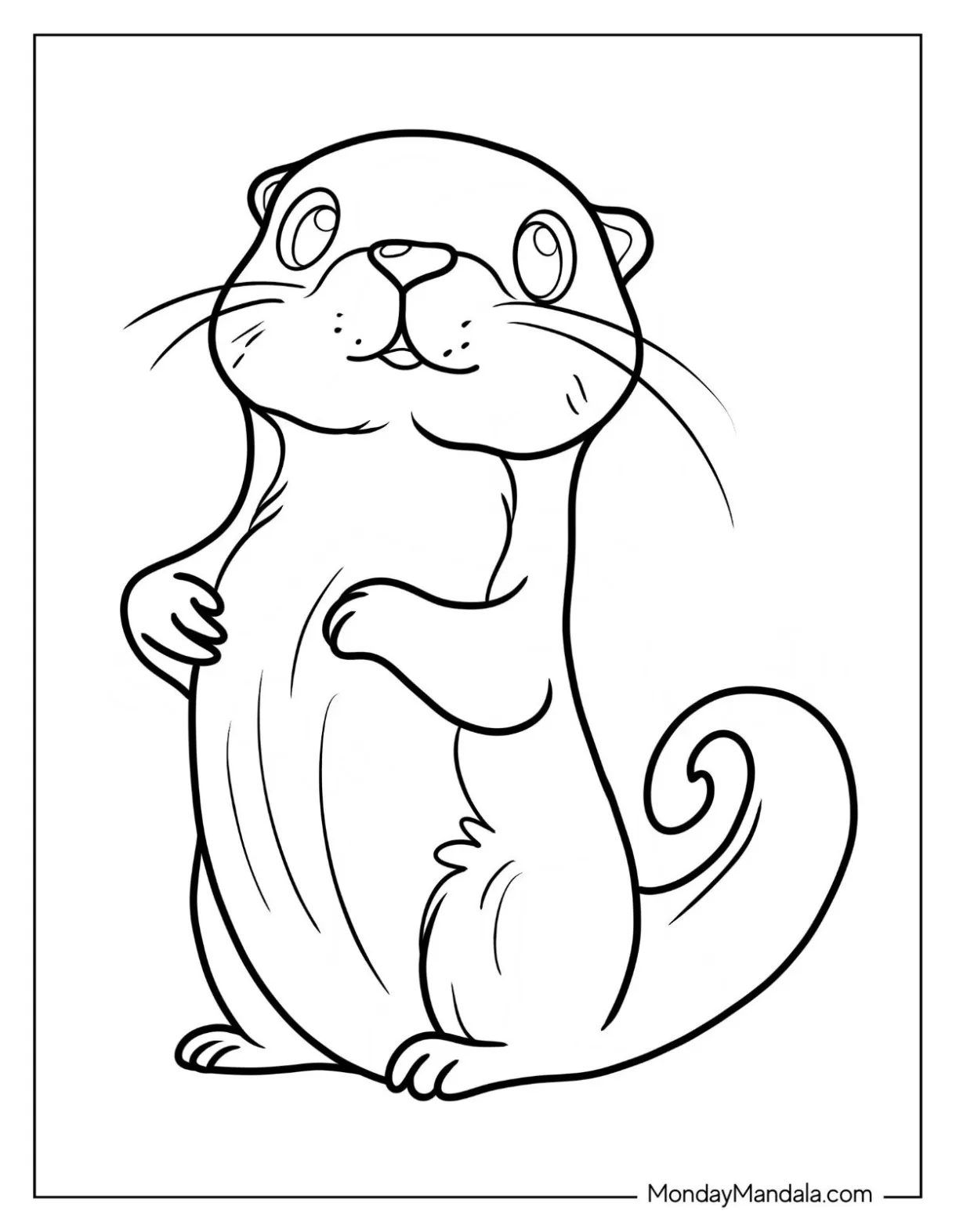 21 Otter Coloring Pages (Free PDF Printables)