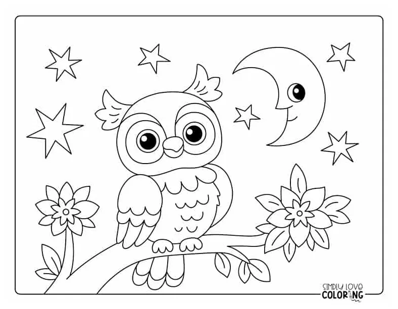 Owl coloring pages free pdf printables simply love coloring