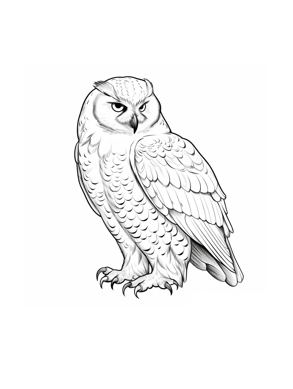 Owl coloring page