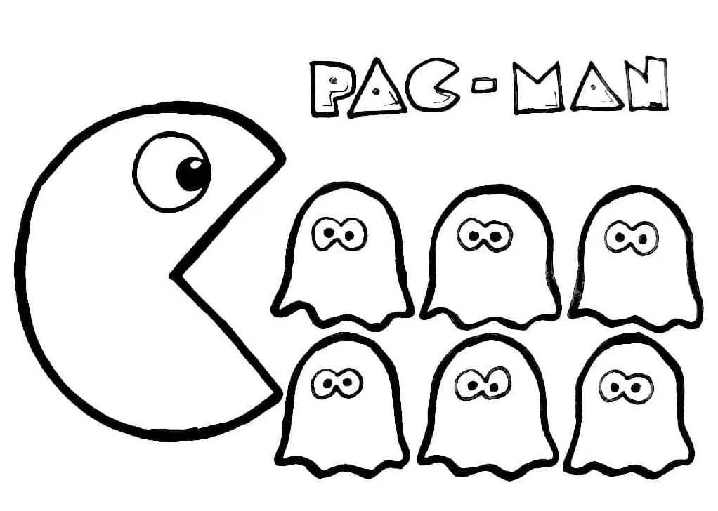 Pac Man For Kids coloring page - Download, Print or Color Online for Free