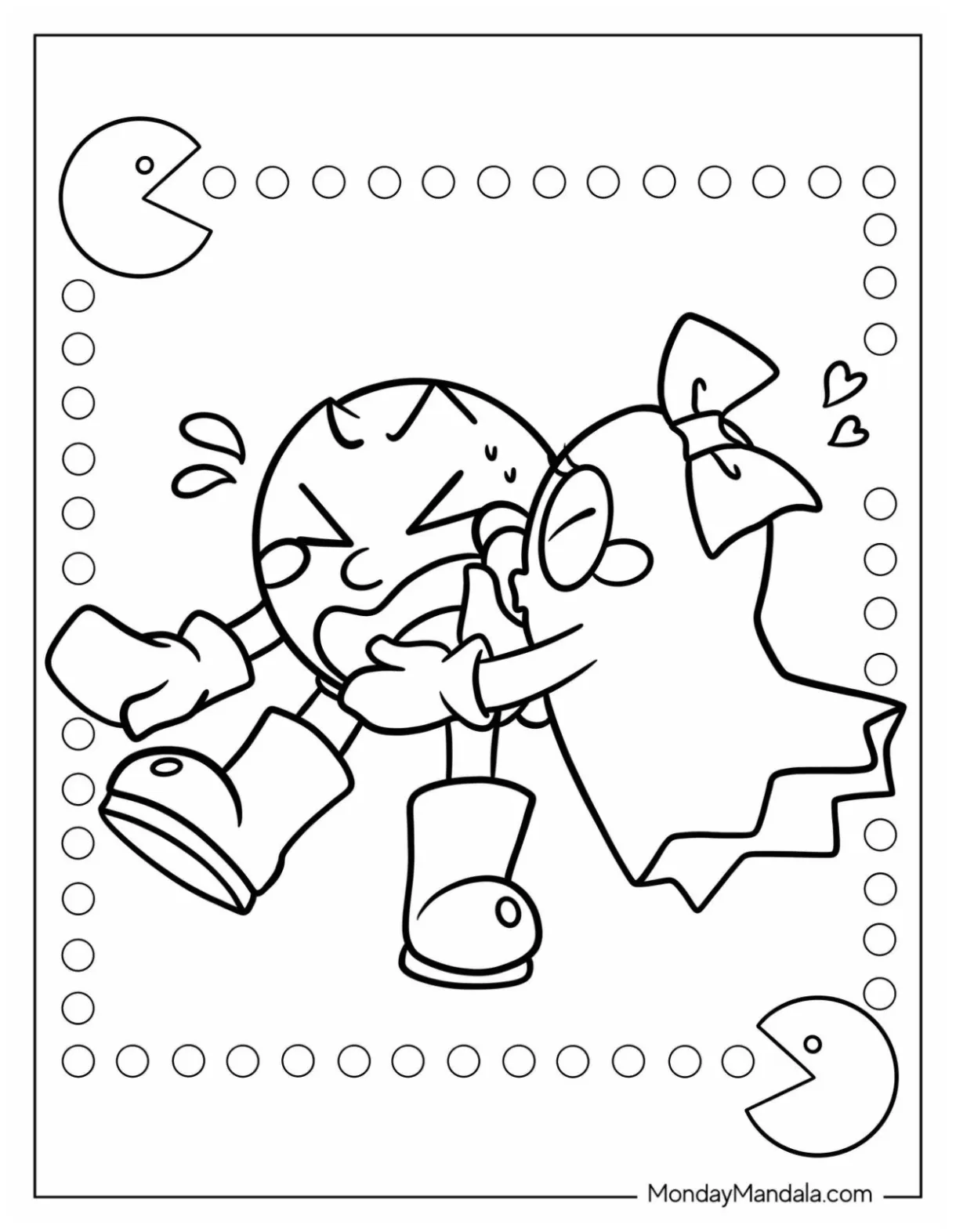 20 Pac Man Coloring Pages (Free PDF Printables)