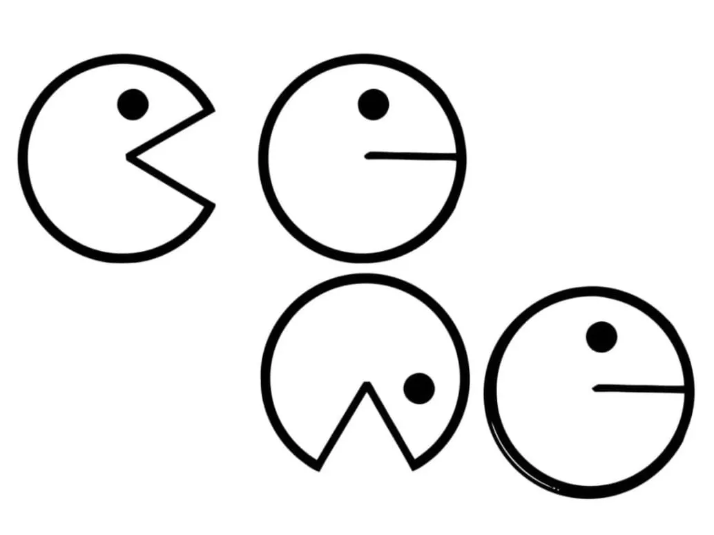 Playing Pac Man coloring page - Download, Print or Color Online for Free