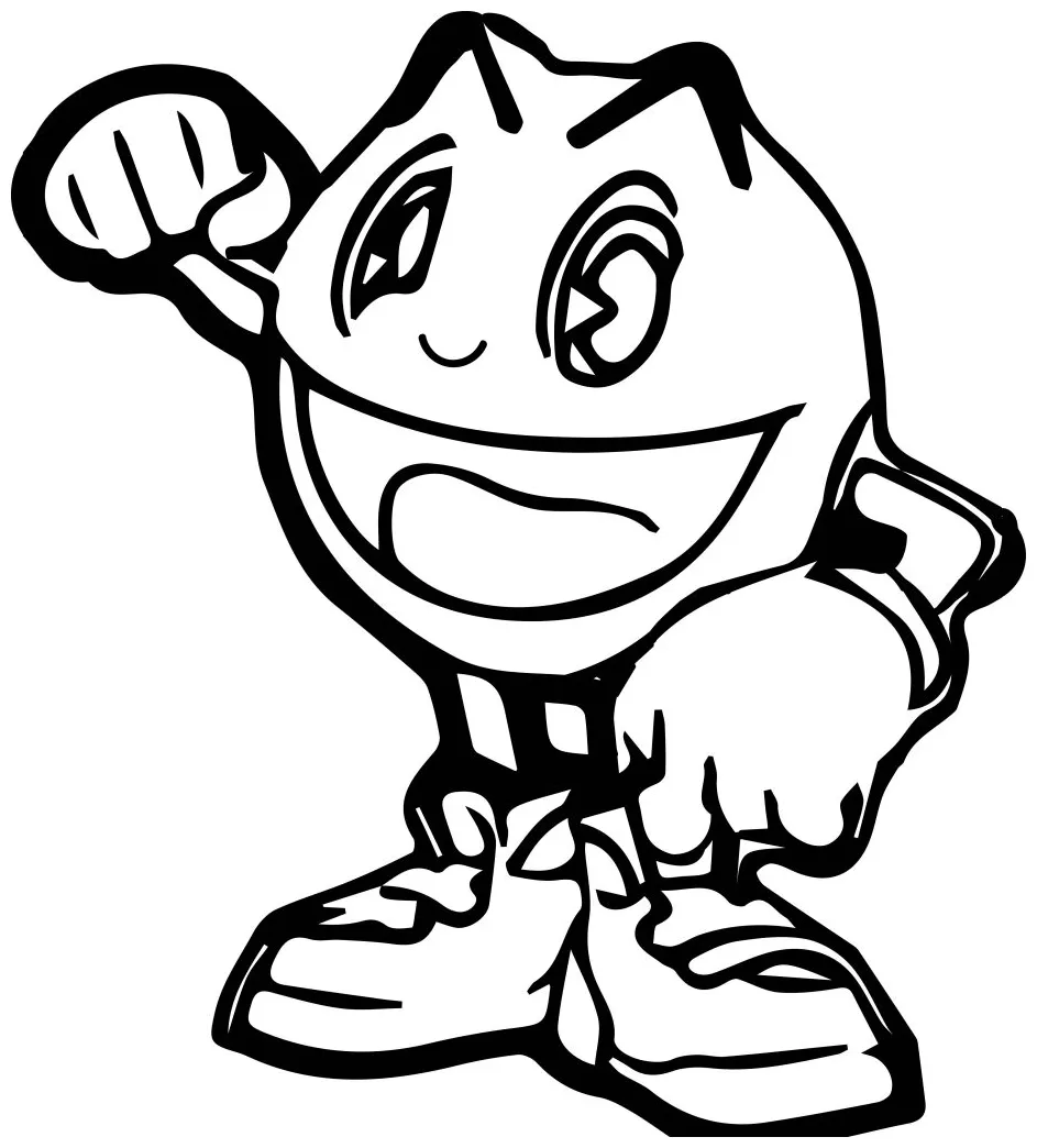 Pacman Pac Man Coloring Page WeColoringPage 144 - Wecoloringpage.com
