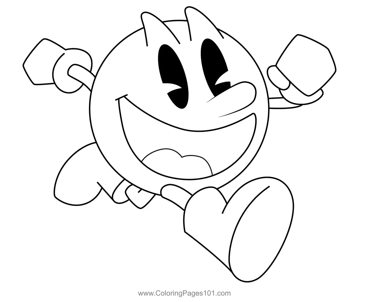Pac-Man Pac-Man Coloring Page for Kids - Free Pac-Man Printable