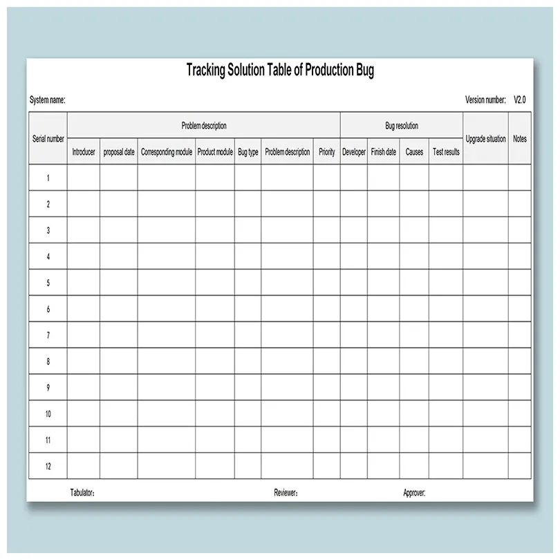 Packing List Template