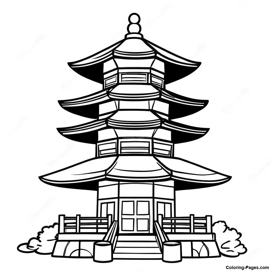 Traditional japanese coloring-pages