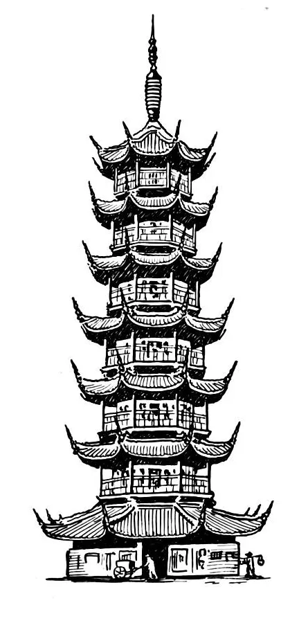 Coloring page pagoda free printables img 15949