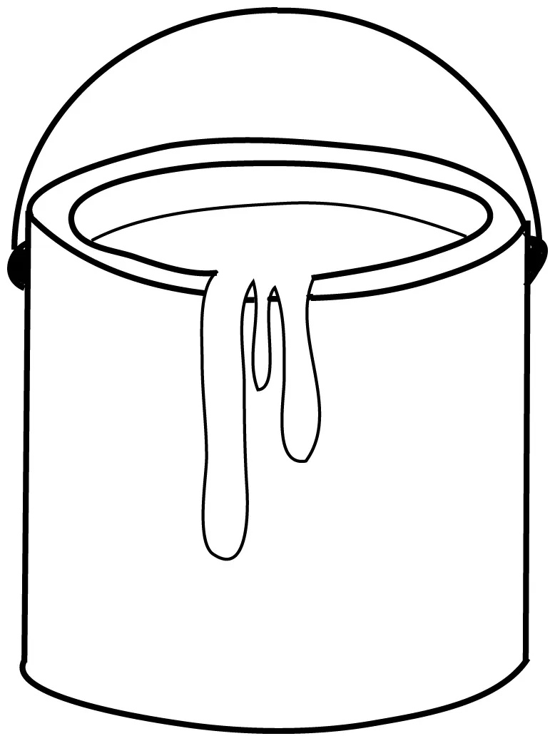 Paint brush coloring page clipart best