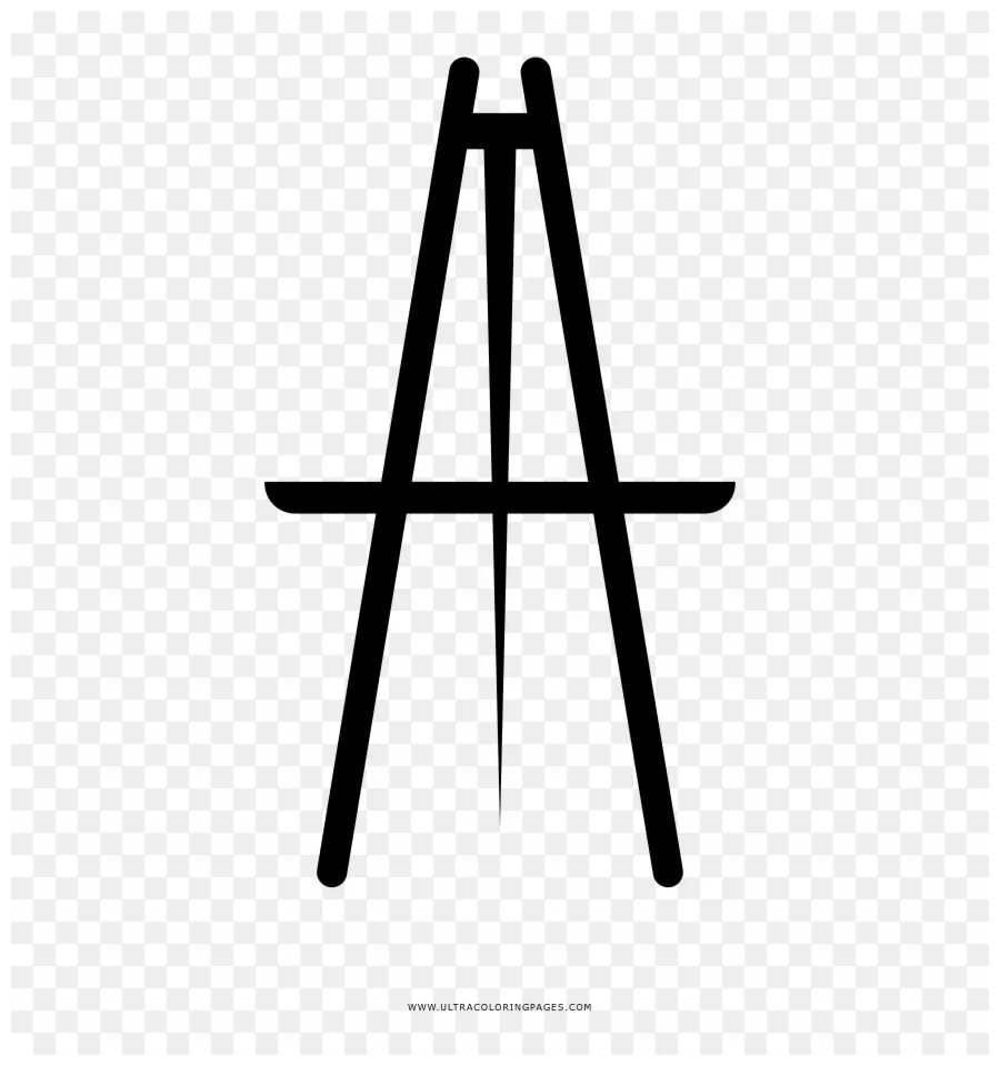 Easel coloring page clipart #3294049 pinclipart