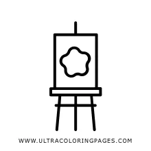 Easel coloring page ultra coloring pages