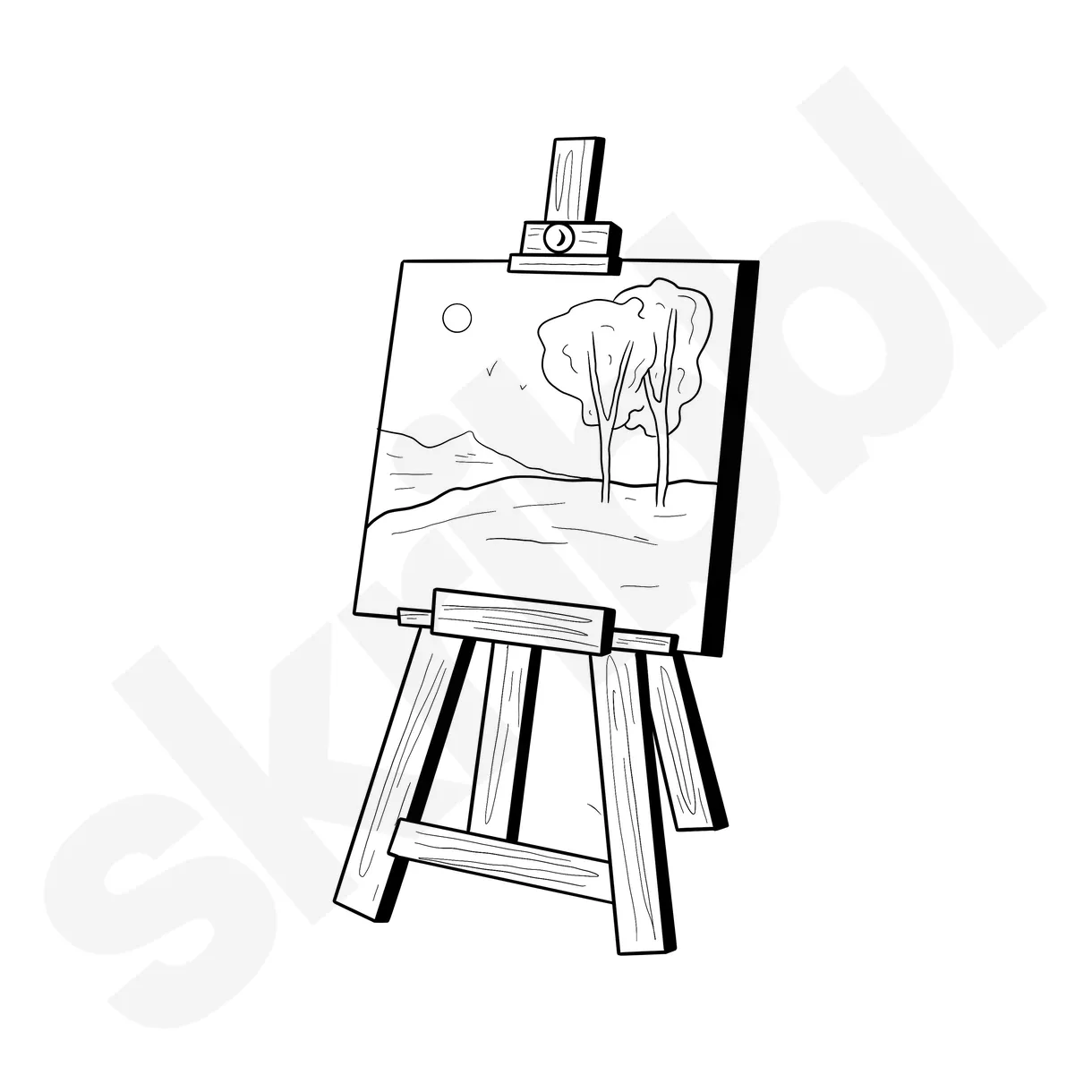 'painting easel' illustration download now!