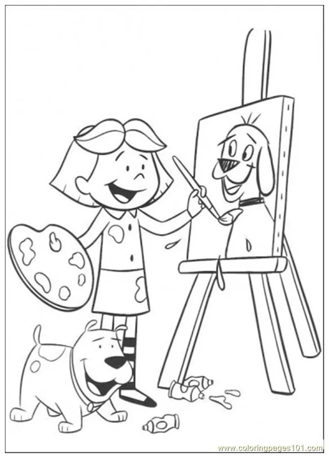 Painting coloring page coloring home printable coloring page