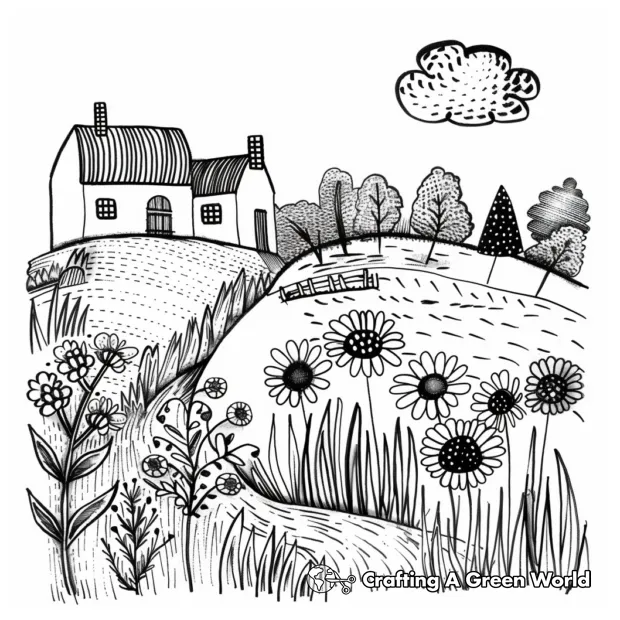 Scene coloring pages free & printable!