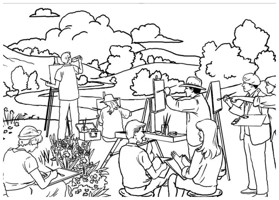 Coloring page painting free printables img 7872