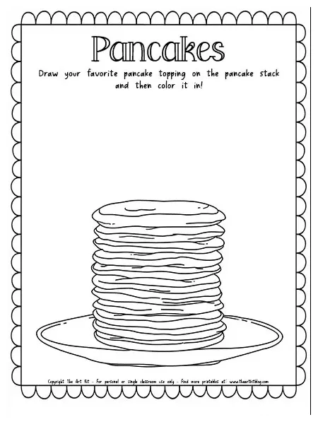 Pancake Coloring Page | Free Homeschool Deals