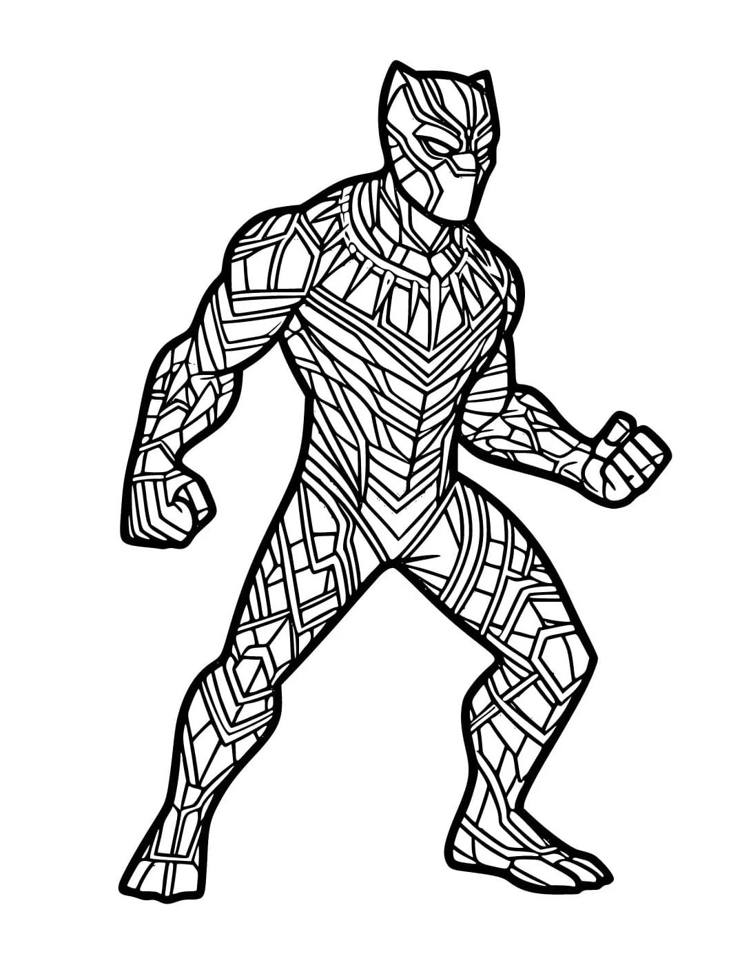 Black panther coloring pages coloringlib