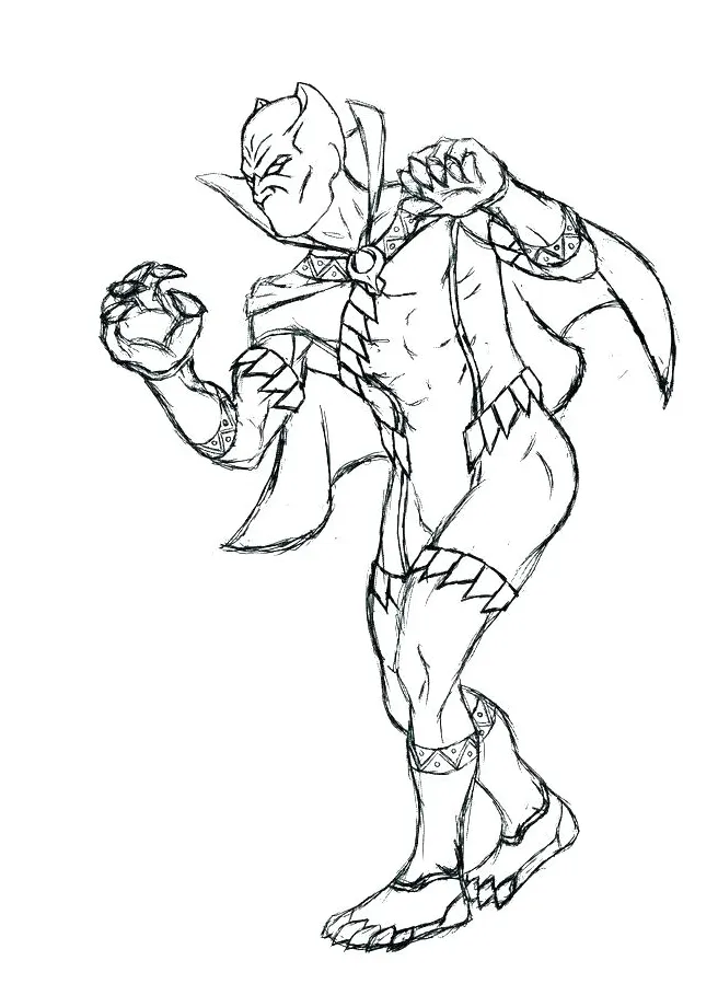 Black panther coloring pages at getcolorings free printable