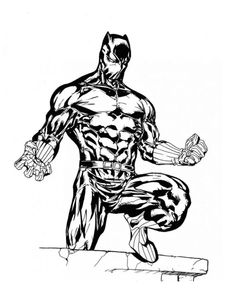 Black panther coloring pages coloringlib