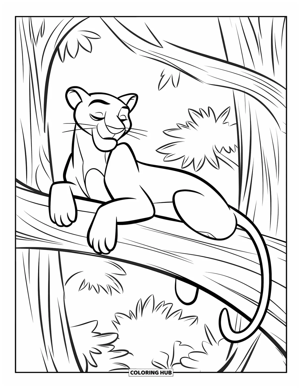 80+ panther coloring pages for kids & adults free printable pdfs