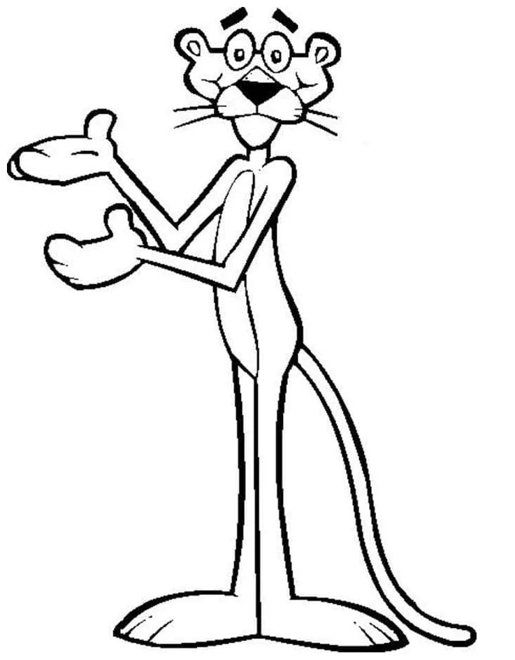 Pink panther coloring pages coloringlib