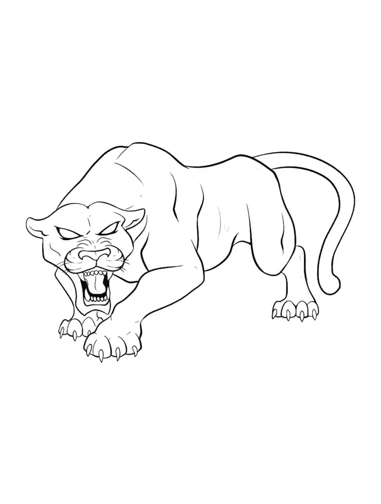 Panther coloring pages