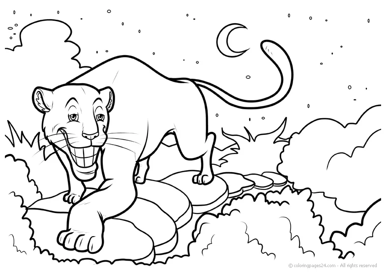 Panther coloring pages & books 100% free and printable!