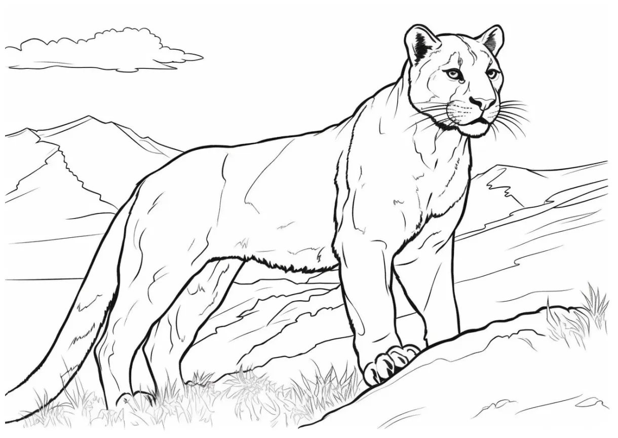 Panther — coloring pages free & printable