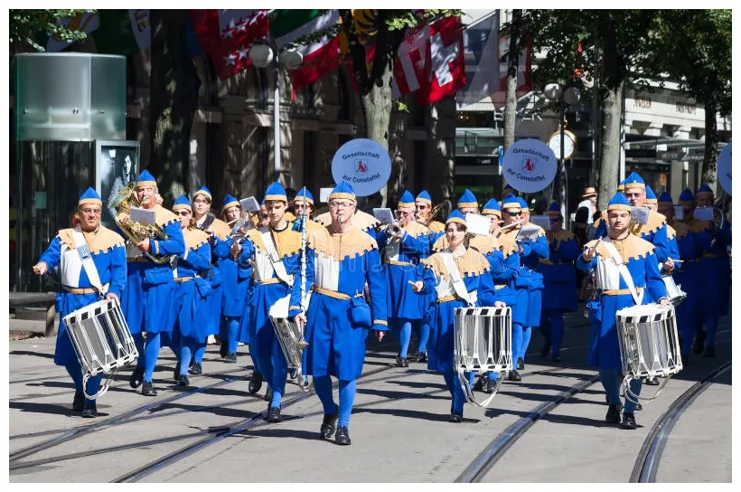 Swiss National Day Parade in Zurich Editorial Photo - Image of city