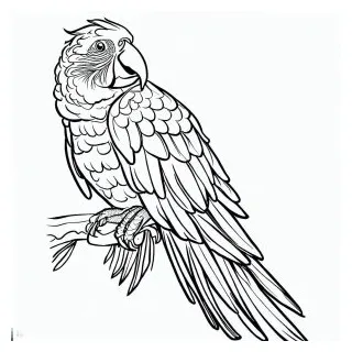 Parrot couple coloring page coloring for kids smart, creative, and fun